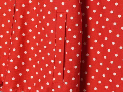 Women's casual polka dot bubble sleeve Coat
