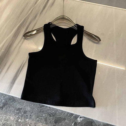 2026 women's new fashion casual five-color threaded short vest