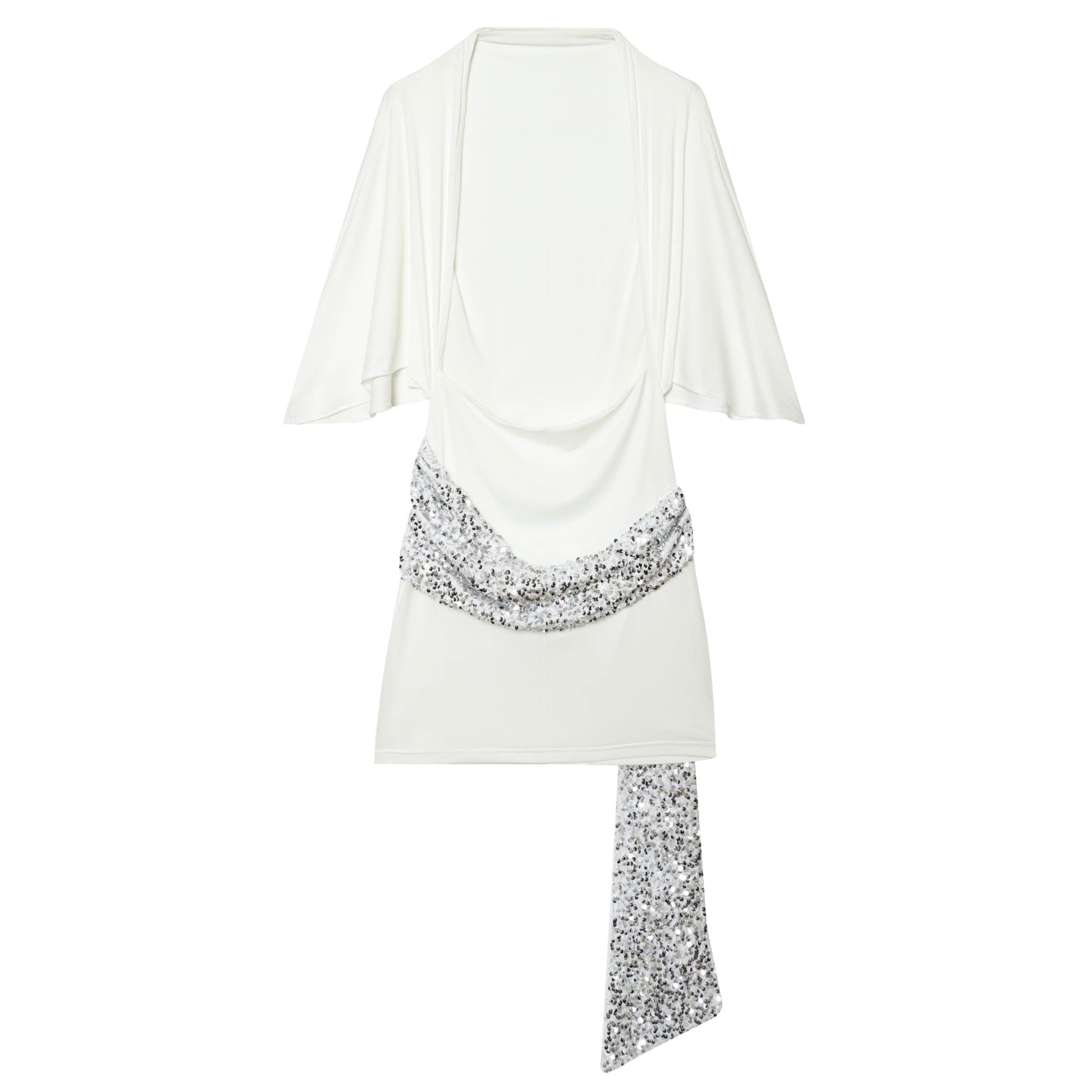 Women's Bead patchwork mini dress