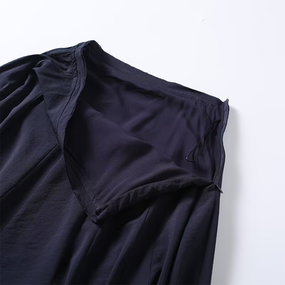 Women's casual draped MIDI skirt