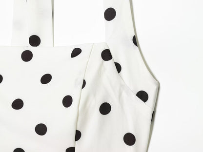 Women's polka dot halter neck mini dress