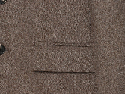 Women's flip cover decoration wool blend Blazer Coat