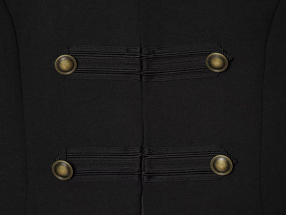 Women's rope knot decorative standing collar vest