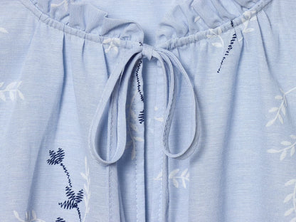 Women's pressed glue embroidered printed shirt