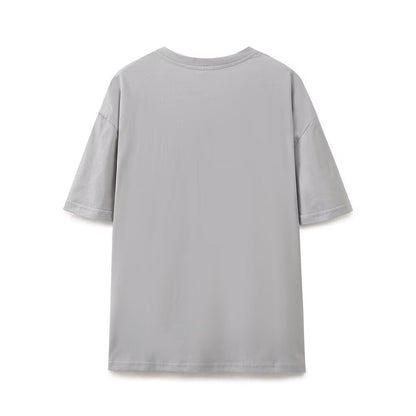 2026 multi-color printed letter T-shirt women short sleeved O-neck loose T-shirt