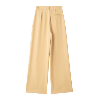 Women's pleated casual wide leg pants
