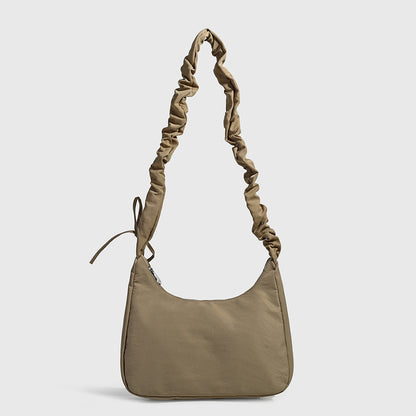 Women's new casual pleated shoulder strap design shoulder bag crossbody bag