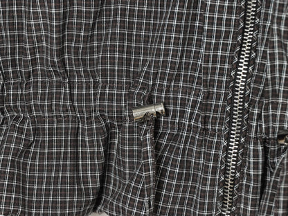 Women's plaid stand collar cotton jacket Coat