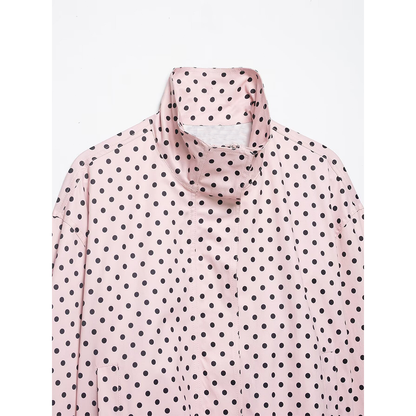 suit Women's 2 pieces polka dot chiffon Coat+shorts