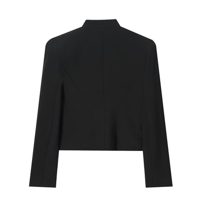 Women's with shoulder pads slim Blazer Coat