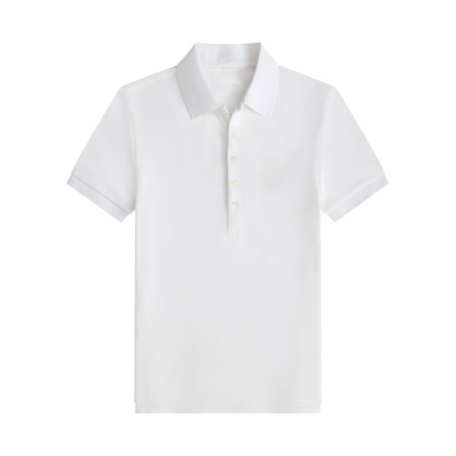 Women's new slim five-button polo shirt lapel T-shirt