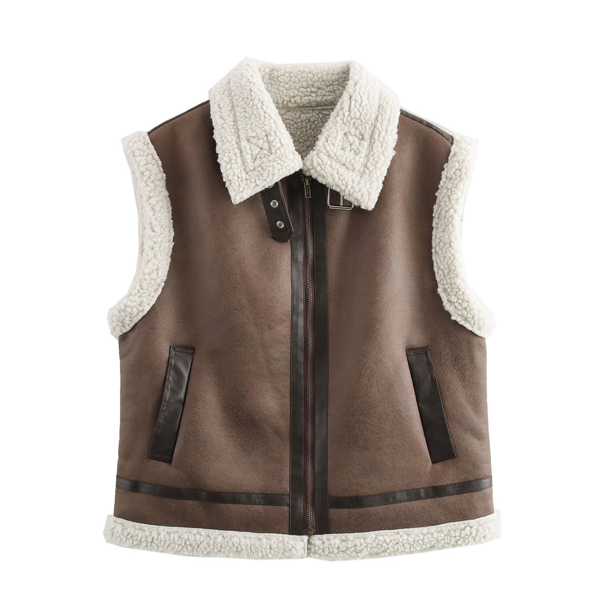 Women 2025 New Sleeveless fur vest