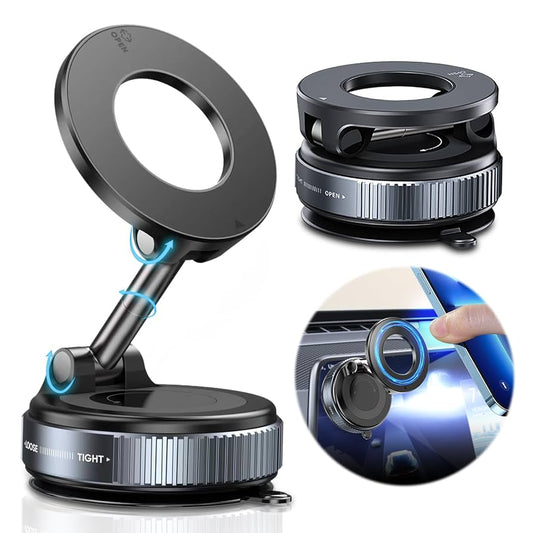 FlexMount™ Magnetic Phone Holder Both Rotatable and Foldable