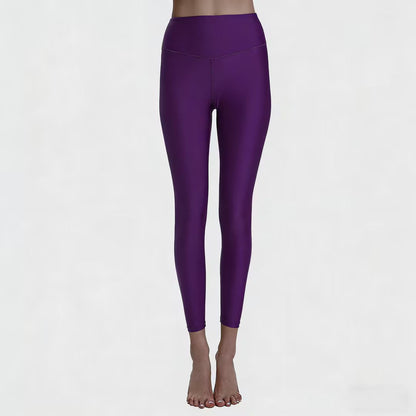 Women's high waist tight hip yoga clothes pants nude running fitness pants high waist peach sweatpants