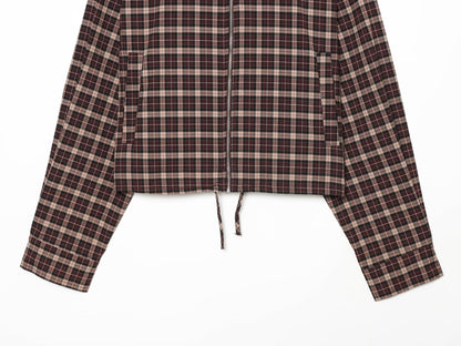 suit Women's 2 pieces casual short plaid Coat+culottes