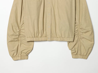 Women's washed effect poplin jacket Coat