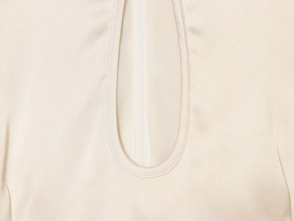 Women's satin textured Split mini dress