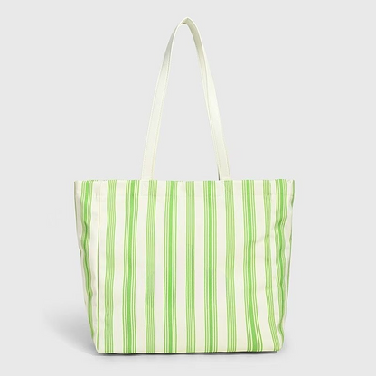 Women's new Joker large capacity striped shoulder handbag