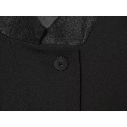 suit Women's 2 pieces short standing collar Blazer Coat +Pants