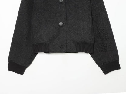 Women's comfortable wool blend pilot jacket Coat