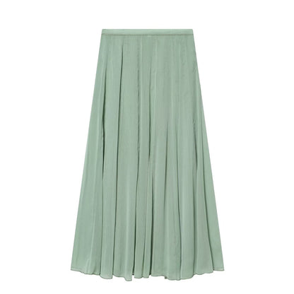 2026 Women's casual draped MIDI skirt