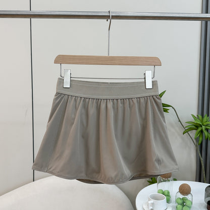 Women's new anti-exposure sports fitness miniskirt pants