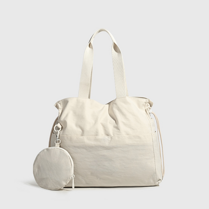 Women's new fashion Joker drawstring shoulder handbag