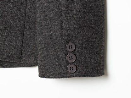 Women's casual stand collar wool blend Blazer Coat