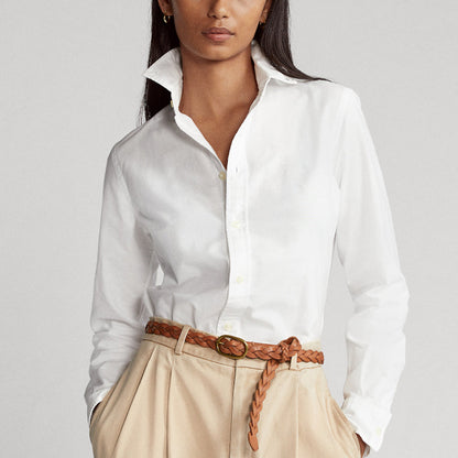 Women's new casual button-down long-sleeved lapel shirt