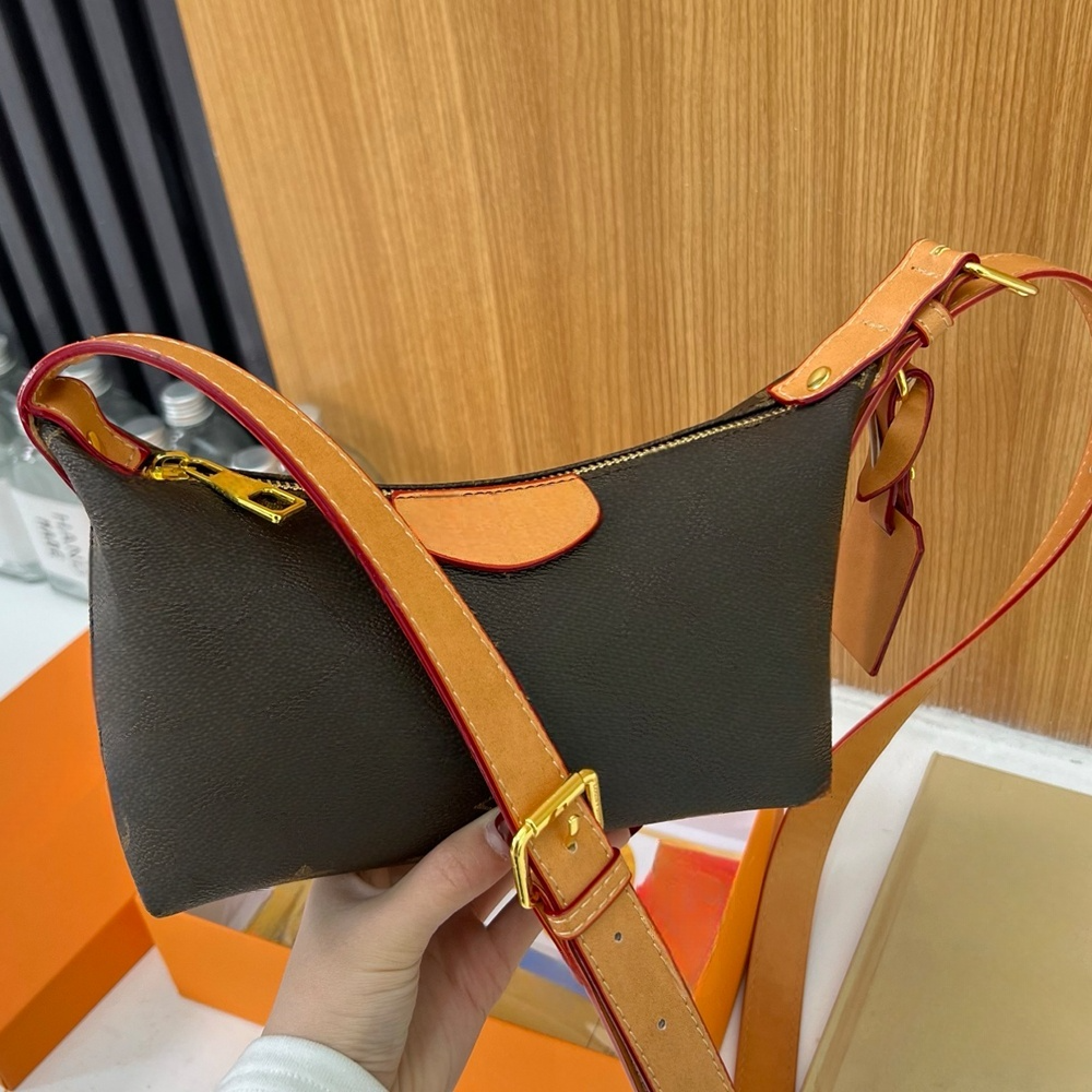 Women's new fashion zipper slung shoulder bag