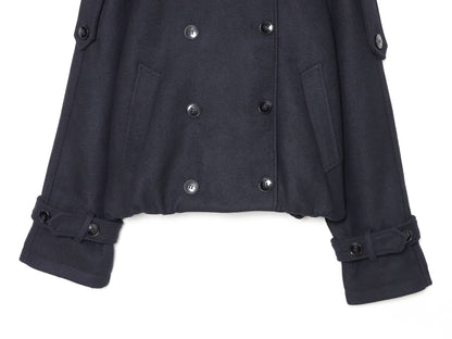 Women's thick double breasted chimney collar Coat