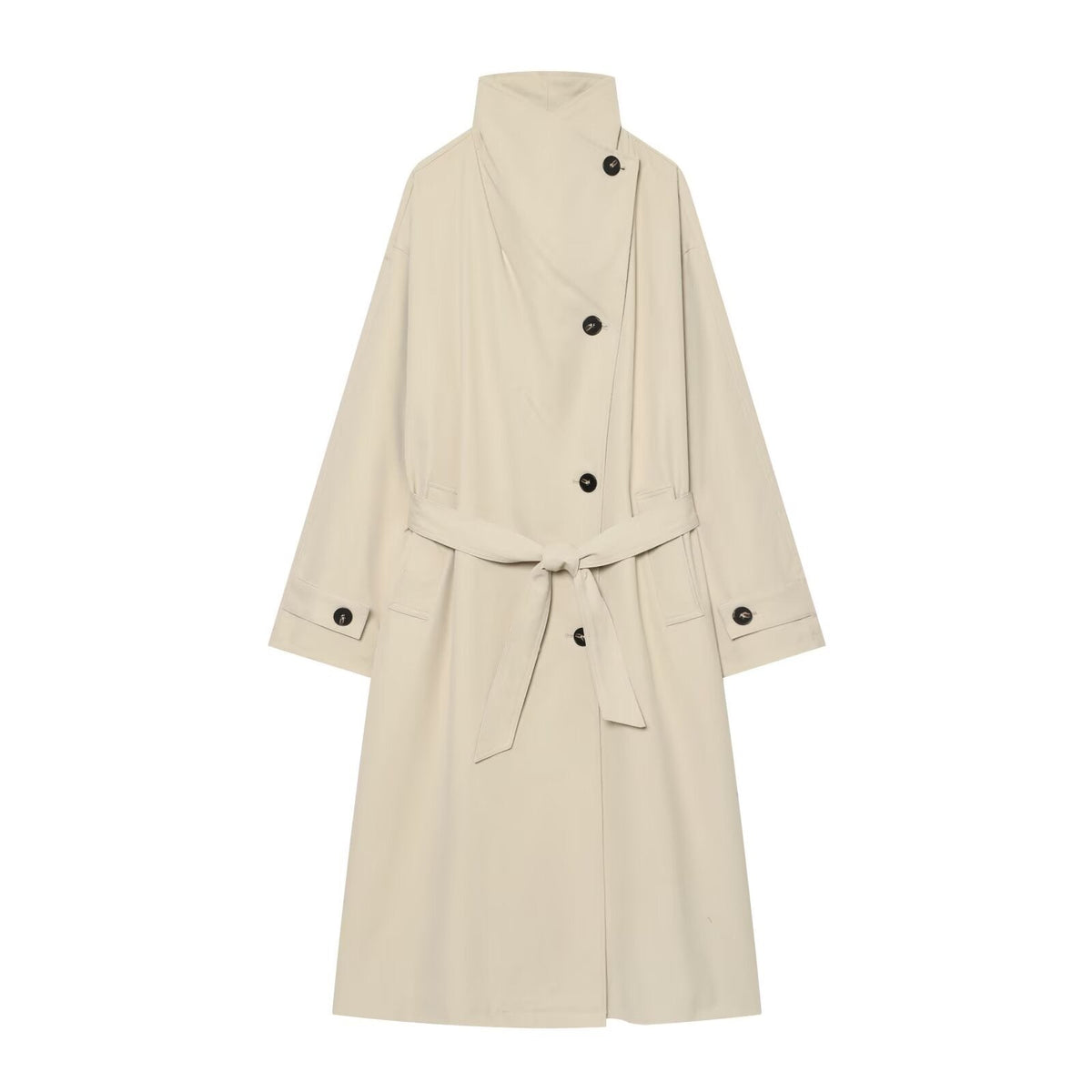 Women's loose Long style windproof waterproof windbreaker Coat