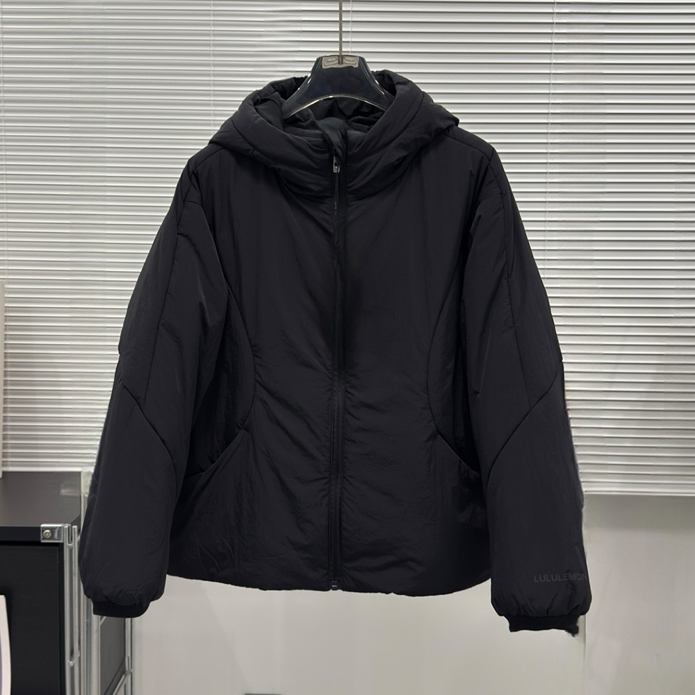 LU  Women's new hooded loose casual cotton-padded jacket coat