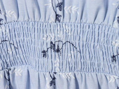 Women's pressed glue embroidered printed dress