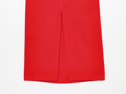 Women's straight pleated halter neck dress