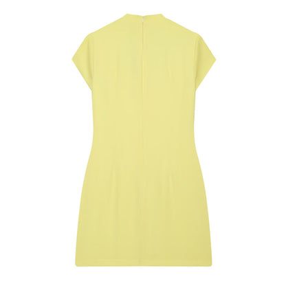 Women's bow decoration slim mini dress