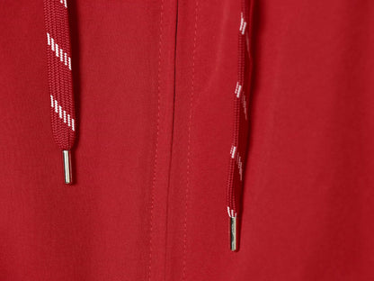 Women's drawstring decorative stand collar cotton jacket