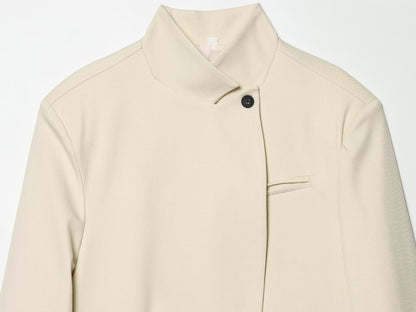 Women's casual stand collar Blazer Coat