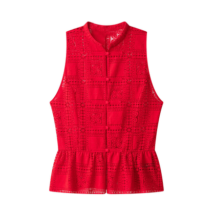 suit Women's 2 pieces rope knot buckle lace top+shorts