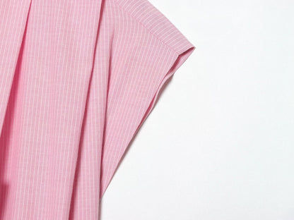 Women's striped short lapel shirt