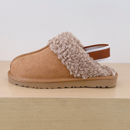 Women's new thin-soled warm and velvet snow slippers
