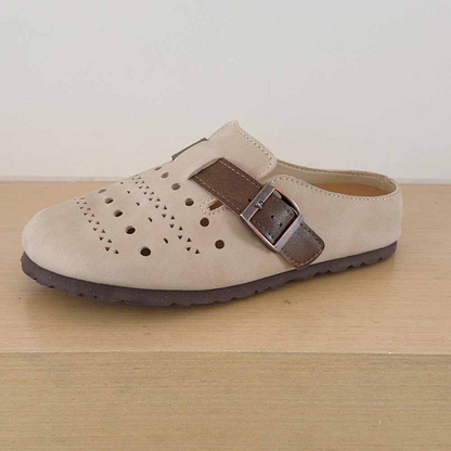 2026 women's new soft-soled hollow design slippers have a shoe box
