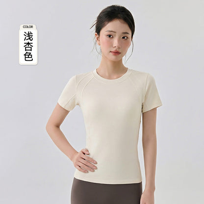 Women's new yoga breathable sports T-shirt Pilates top