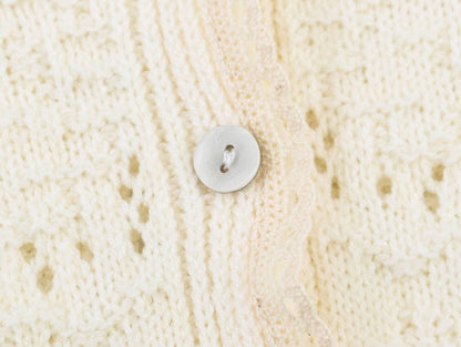 Women's seven quarter sleeve patchwork knit Coat