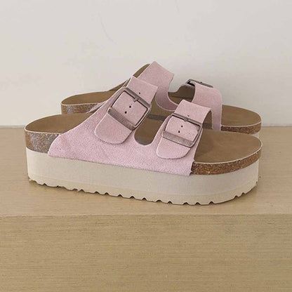 2026 new leisure platform heightening sandals and slippers have a shoe box
