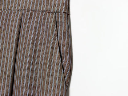 Women's bow decoration linen blended lantern pants