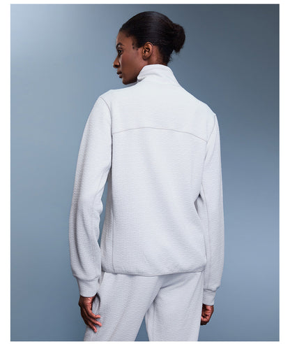 Women's new stitching collar sports coat