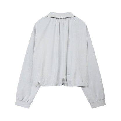 Women's balloon version pilot jacket Coat