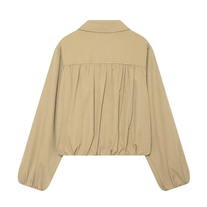 Women's balloon shaped short jacket Coat