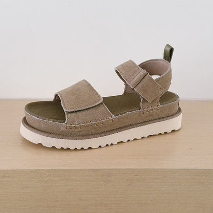 Women's 2026 new hook and loop comfortable fashion sandals.